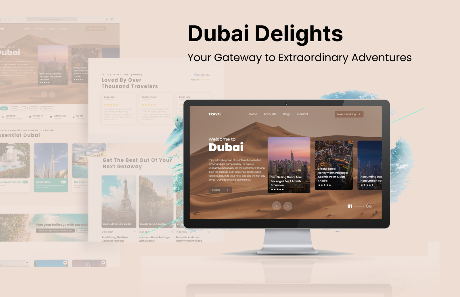 Dubai Delights : Landing Page