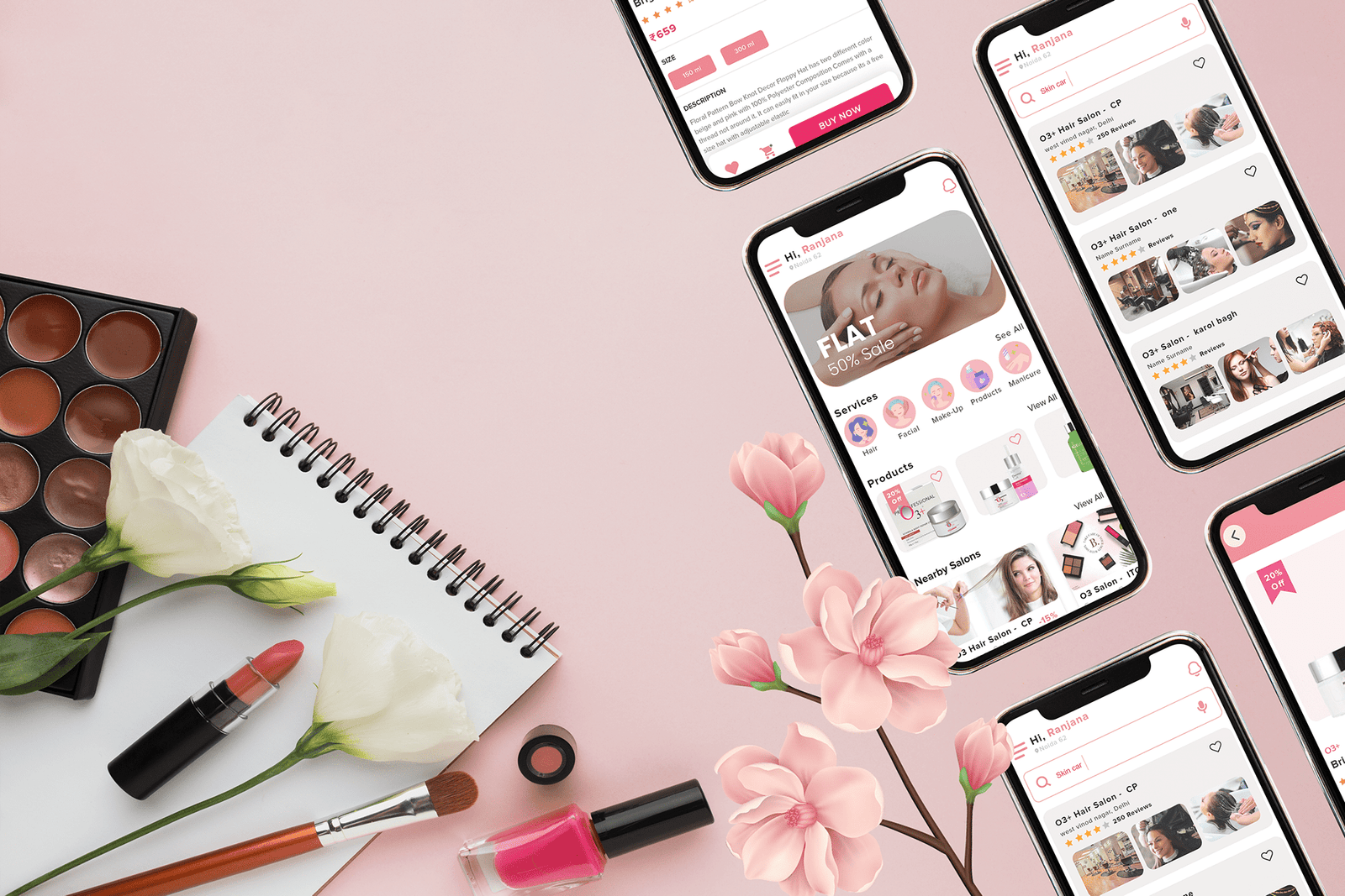 Cosmetics & Beauty Salon App